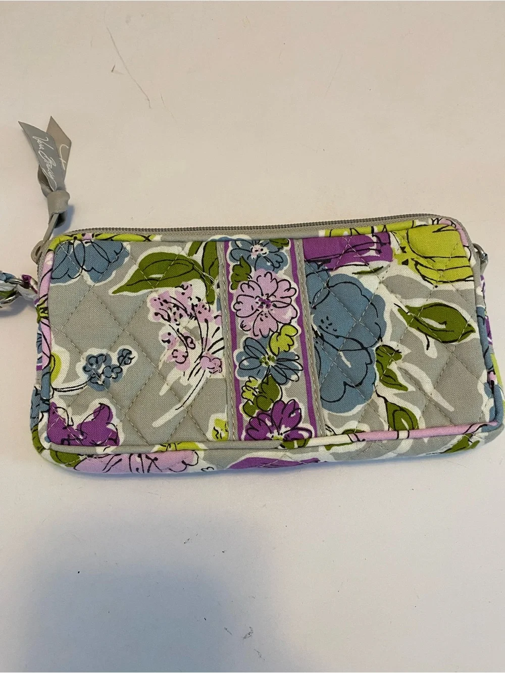 Vera Bradley Watercolor Carry It All Wristlet Wallet Phone Case Make Up/pencil